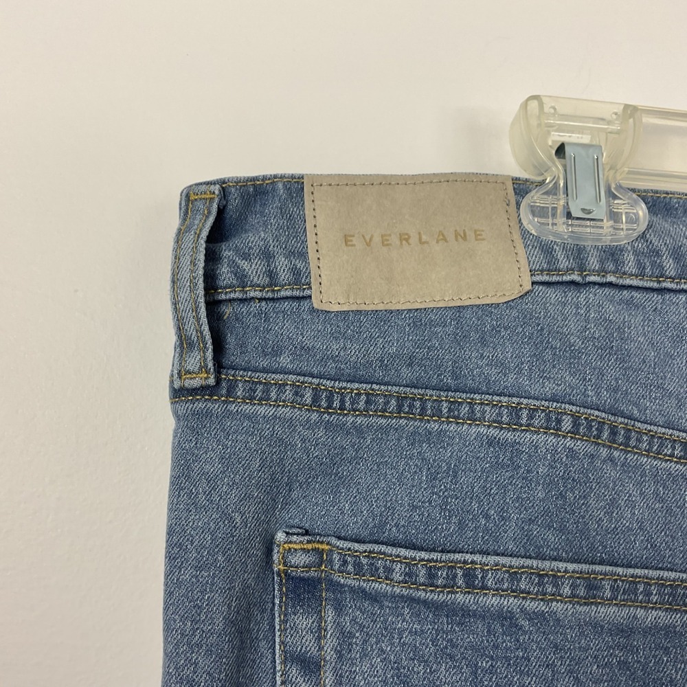 EVERLANE The Original Cheeky Jean Straight Leg High Rise Crop Denim Size 34 - Picture 4 of 8